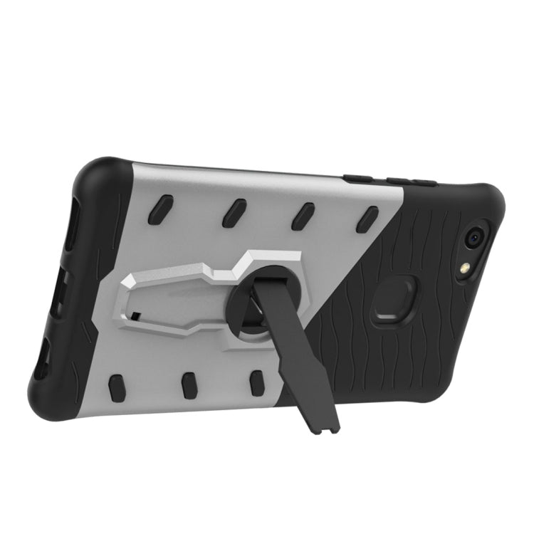 For Vivo  V7 Plus PC + TPU Dropproof Sniper Hybrid Protective Back Cover Case with 360 Degree Rotation Holder