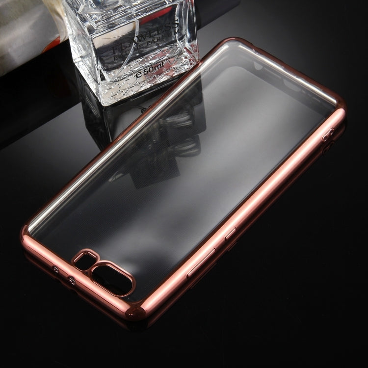 Electroplating Frame Soft TPU Protective Case for Huawei P10 Plus