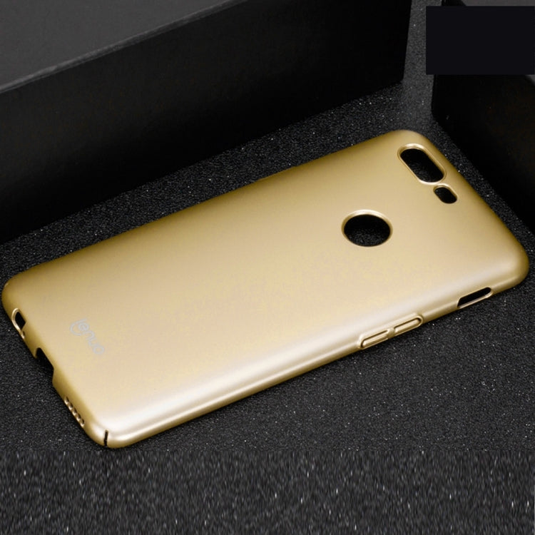 Lenuo for Leshield Series OnePlus 5T PC Dropproof Protective Back Cover Case(Gold)