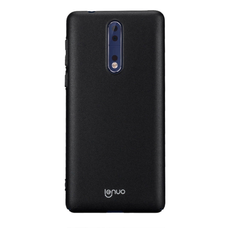 Lenuo for Nokia 8 PC Ultra-thin Impact Protection Case (Black)