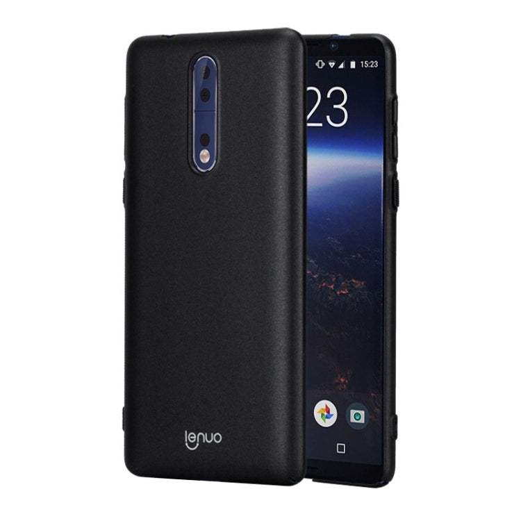 Lenuo for Nokia 8 PC Ultra-thin Impact Protection Case (Black)
