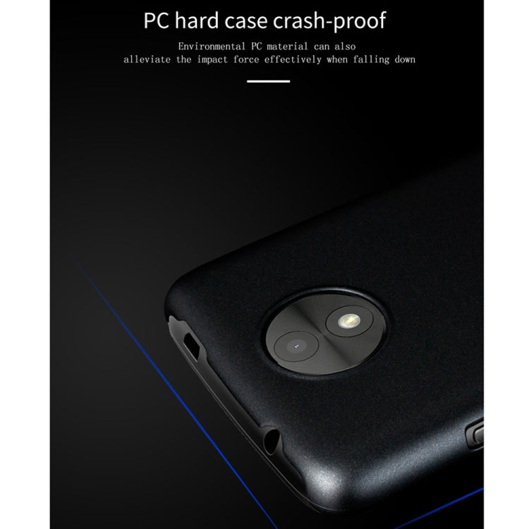 Lenuo for Motorla Moto C PC Ultra-thin Impact Protection Case (Black)