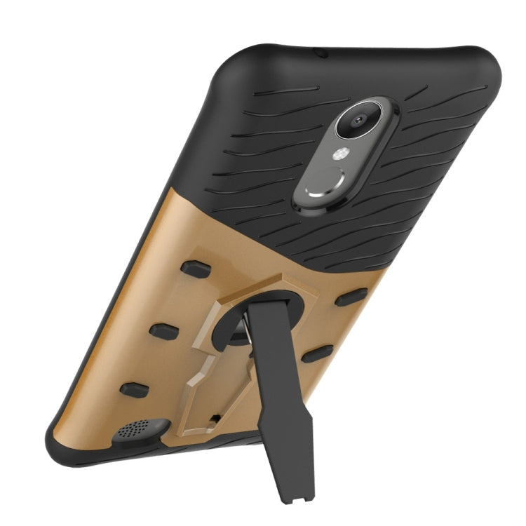 For LG K10 (2017) Shock-Resistant 360 Degree Spin Sniper Hybrid Case TPU + PC Combination Case with Holder