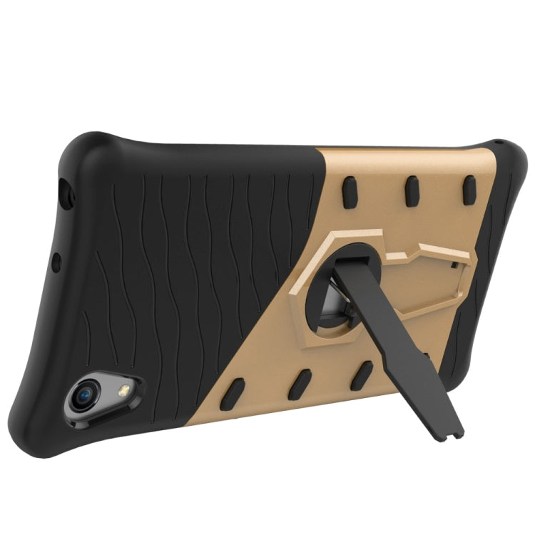For Sony Xperia XA1 Shock-Resistant 360 Degree Spin Sniper Hybrid Case TPU + PC Combination Case with Holder