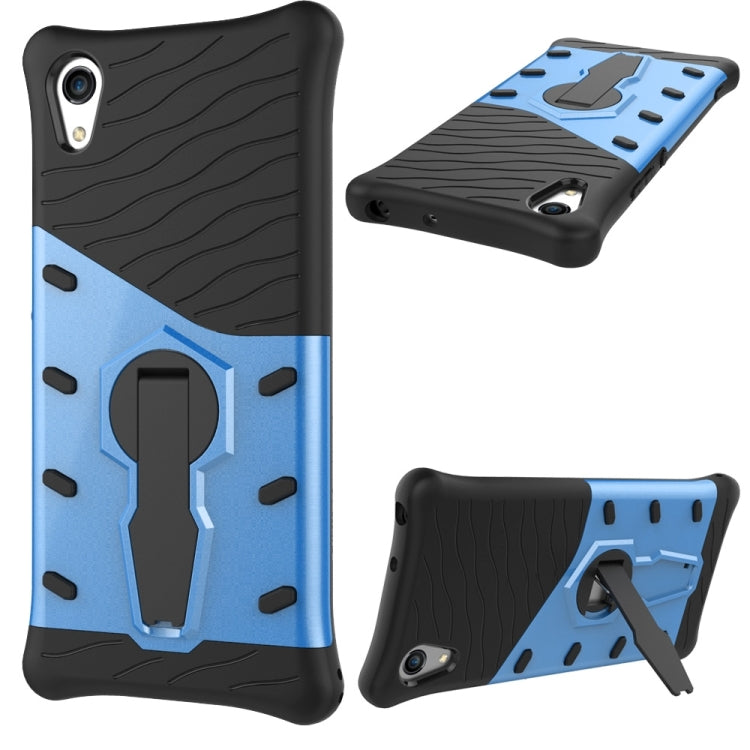 For Sony Xperia XA1 Shock-Resistant 360 Degree Spin Sniper Hybrid Case TPU + PC Combination Case with Holder