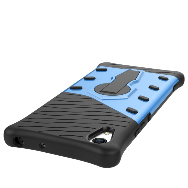 For Sony Xperia XA1 Shock-Resistant 360 Degree Spin Sniper Hybrid Case TPU + PC Combination Case with Holder