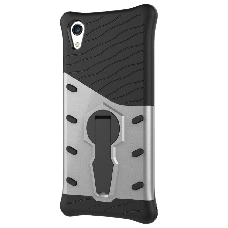For Sony Xperia XA1 Shock-Resistant 360 Degree Spin Sniper Hybrid Case TPU + PC Combination Case with Holder