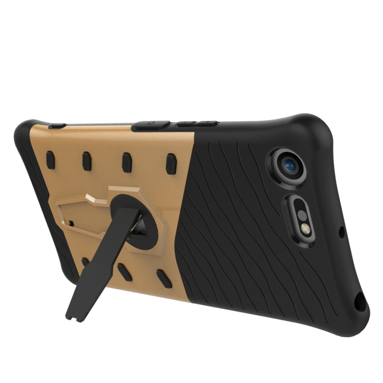 For Sony Xperia XZ Premium Shock-Resistant 360 Degree Spin Sniper Hybrid Case TPU + PC Combination Case with Holder
