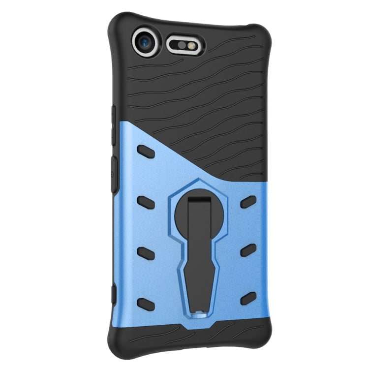 For Sony Xperia XZ Premium Shock-Resistant 360 Degree Spin Sniper Hybrid Case TPU + PC Combination Case with Holder