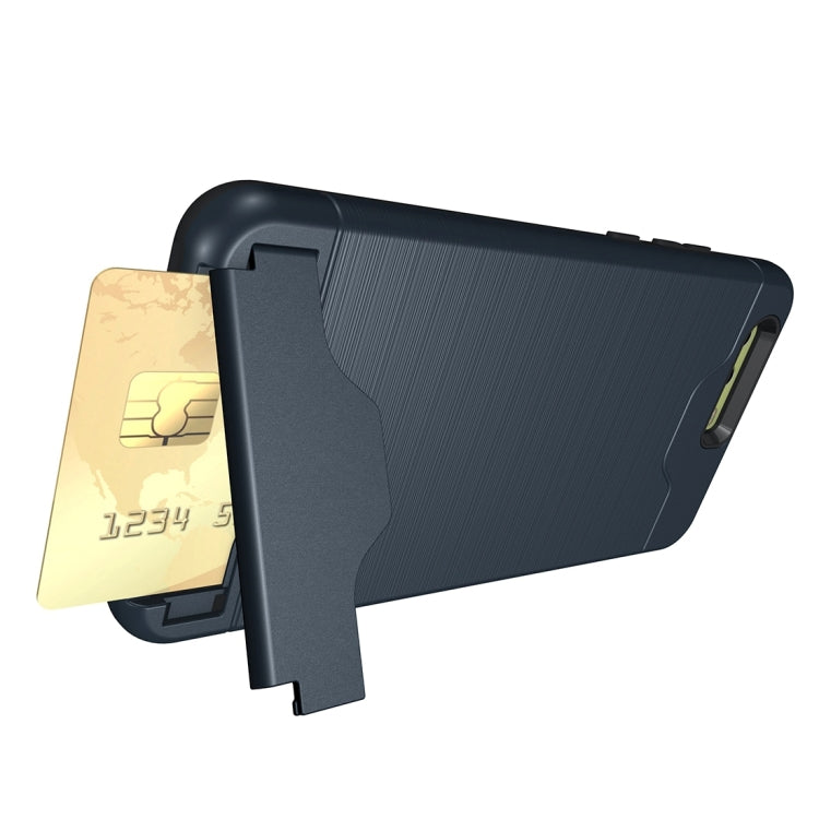 For Huawei  P10 Plus Brushed Texture Separable PC + TPU Protective Combination Back Case with Holder & Card Slot