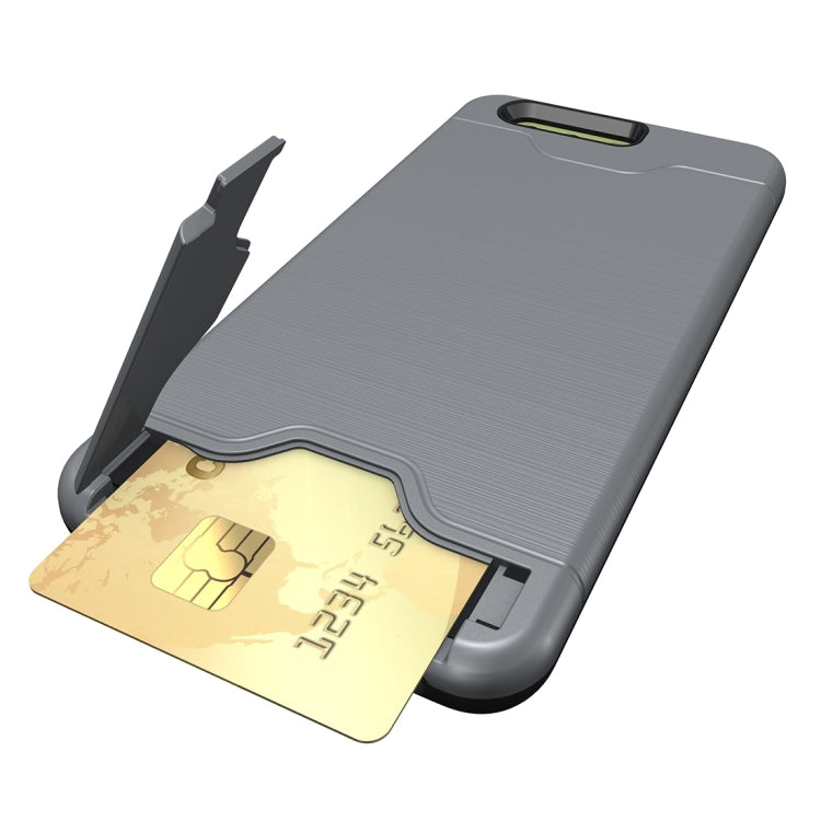 For Huawei  P10 Plus Brushed Texture Separable PC + TPU Protective Combination Back Case with Holder & Card Slot