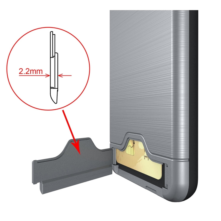 For Huawei  P10 Plus Brushed Texture Separable PC + TPU Protective Combination Back Case with Holder & Card Slot