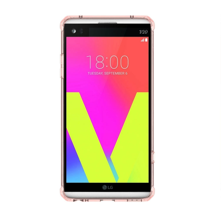 For LG V20 Transparent Shockproof TPU Protective Back Cover Case