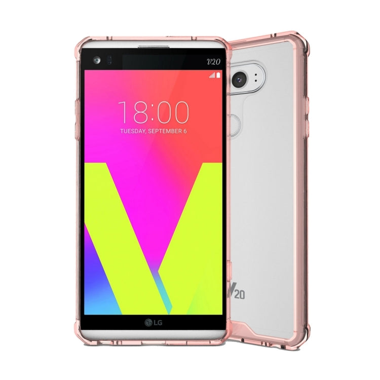 For LG V20 Transparent Shockproof TPU Protective Back Cover Case