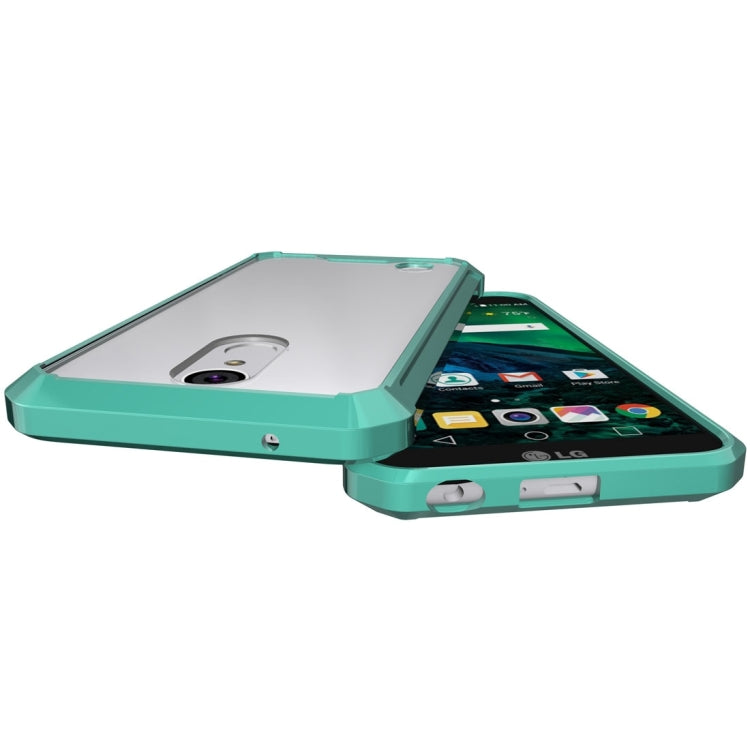 For LG K10 (2017) (US Version) Transparent Shockproof TPU Protective Back Cover Case, US Version