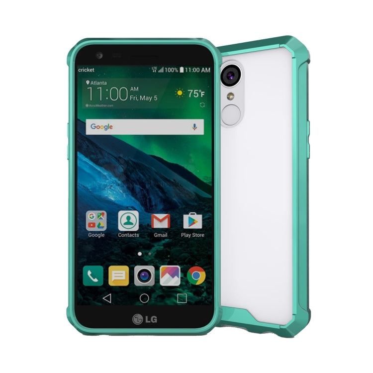 For LG K10 (2017) (US Version) Transparent Shockproof TPU Protective Back Cover Case, US Version