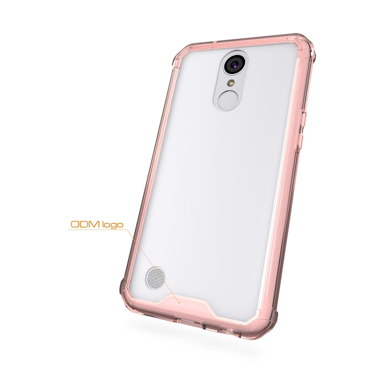 For LG K10 (2017) (US Version) Transparent Shockproof TPU Protective Back Cover Case, US Version