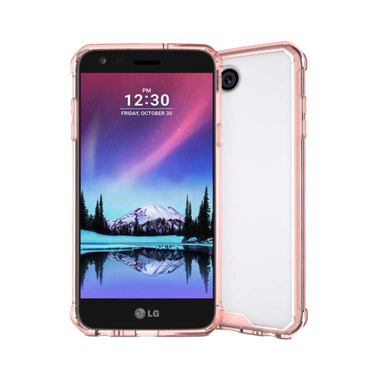 For LG X power2 Transparent Shockproof TPU Protective Back Cover Case