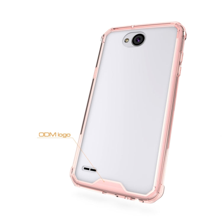 For LG X power2 Transparent Shockproof TPU Protective Back Cover Case