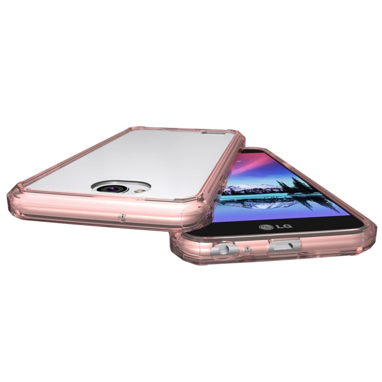 For LG X power2 Transparent Shockproof TPU Protective Back Cover Case