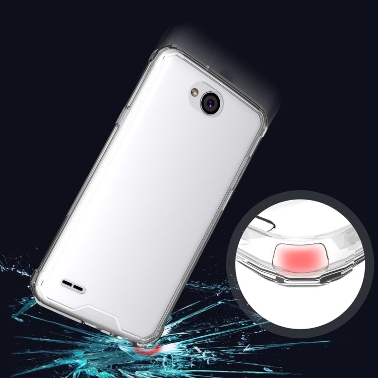 For LG X power2 Transparent Shockproof TPU Protective Back Cover Case