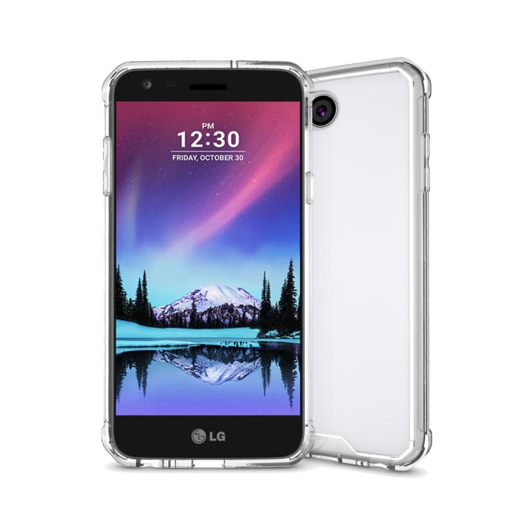 For LG X power2 Transparent Shockproof TPU Protective Back Cover Case