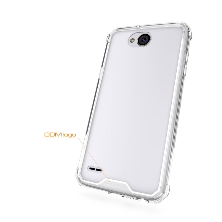 For LG X power2 Transparent Shockproof TPU Protective Back Cover Case