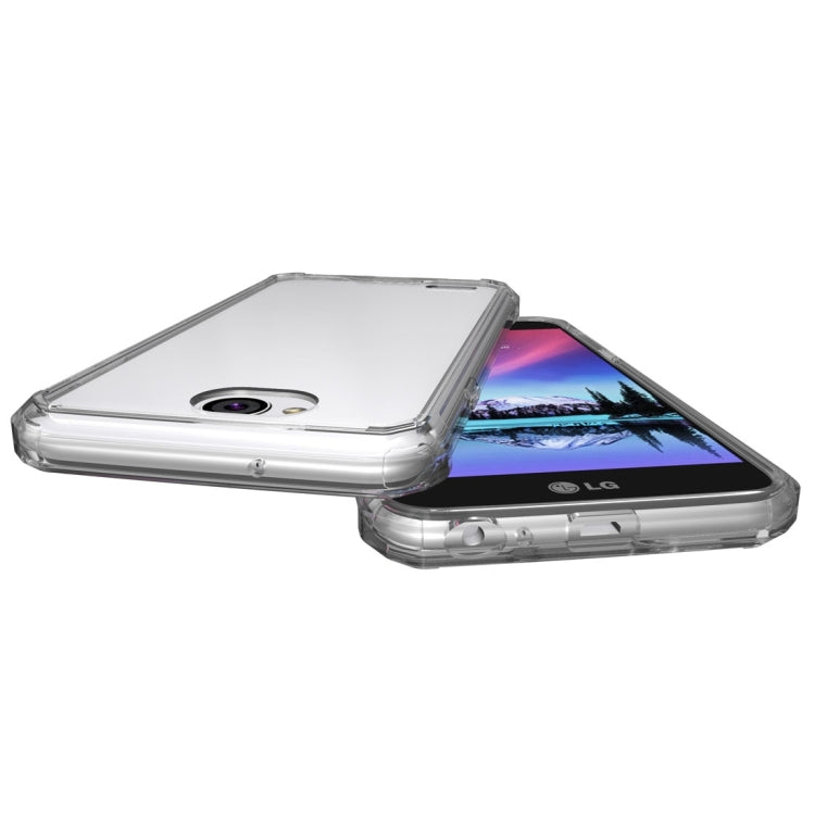 For LG X power2 Transparent Shockproof TPU Protective Back Cover Case