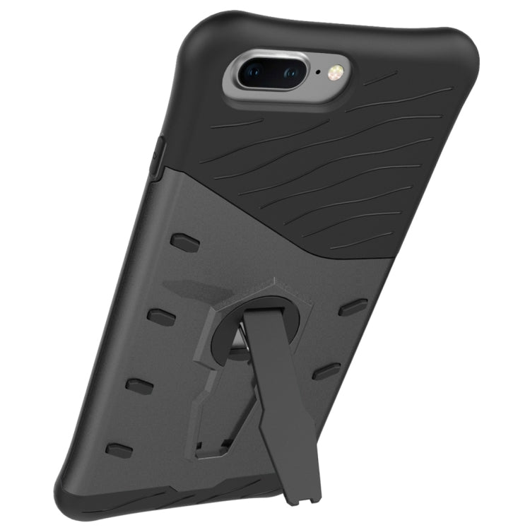 For OnePlus  5 Shock-Resistant 360 Degree Spin Sniper Hybrid Case TPU + PC Combination Case with Holder