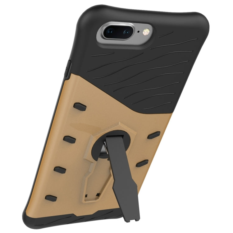 For OnePlus  5 Shock-Resistant 360 Degree Spin Sniper Hybrid Case TPU + PC Combination Case with Holder