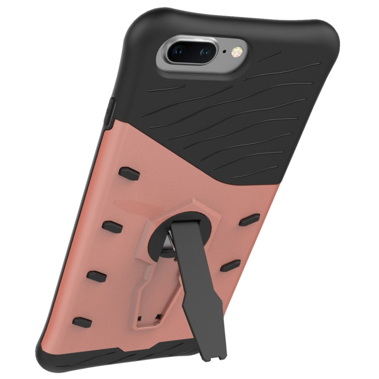 For OnePlus  5 Shock-Resistant 360 Degree Spin Sniper Hybrid Case TPU + PC Combination Case with Holder