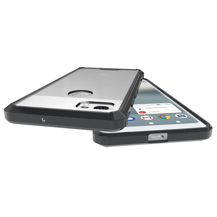 For Google Pixel 2 XL Acrylic + TPU Shockproof Transparent Armor Protective Back Cover Case