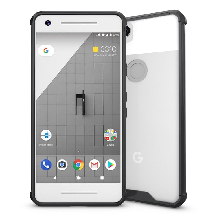 For Google Pixel 2 Acrylic + TPU Shockproof Transparent Armor Protective Back Cover Case