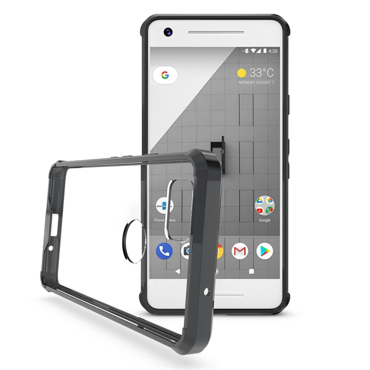 For Google Pixel 2 Acrylic + TPU Shockproof Transparent Armor Protective Back Cover Case
