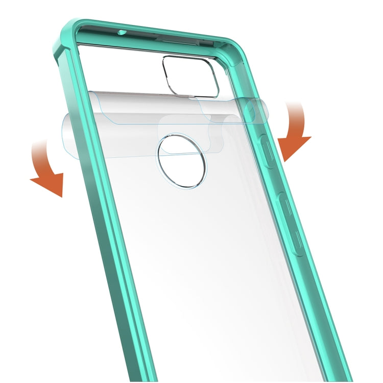 For Google Pixel 2 Acrylic + TPU Shockproof Transparent Armor Protective Back Cover Case