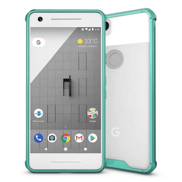 For Google Pixel 2 Acrylic + TPU Shockproof Transparent Armor Protective Back Cover Case