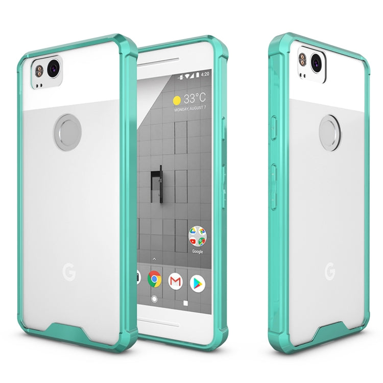 For Google Pixel 2 Acrylic + TPU Shockproof Transparent Armor Protective Back Cover Case