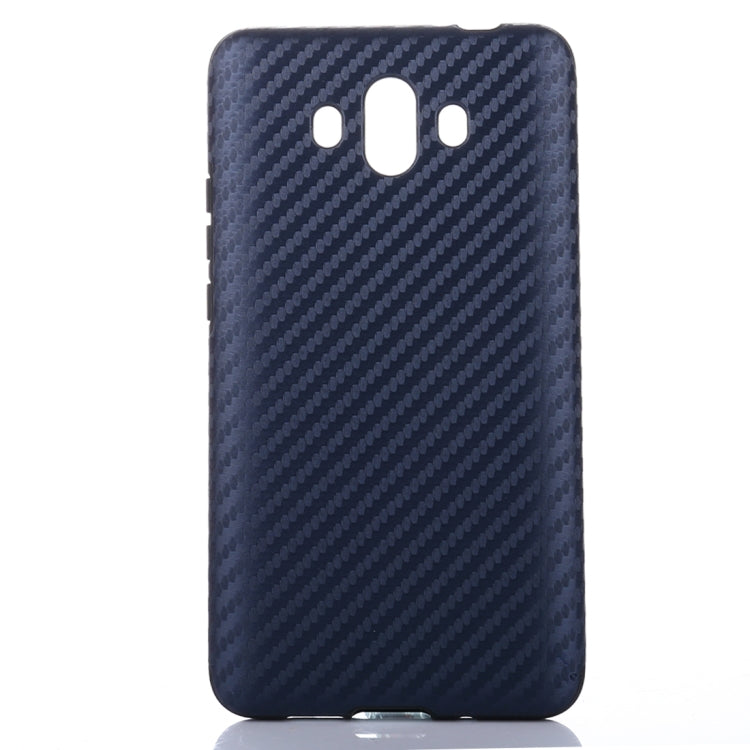 For Huawei Mate 10 Carbon Fiber Texture PU Anti-slip Soft Protective Back Cover Case