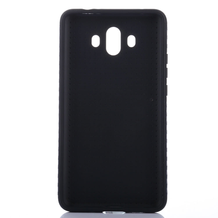 For Huawei Mate 10 Carbon Fiber Texture PU Anti-slip Soft Protective Back Cover Case