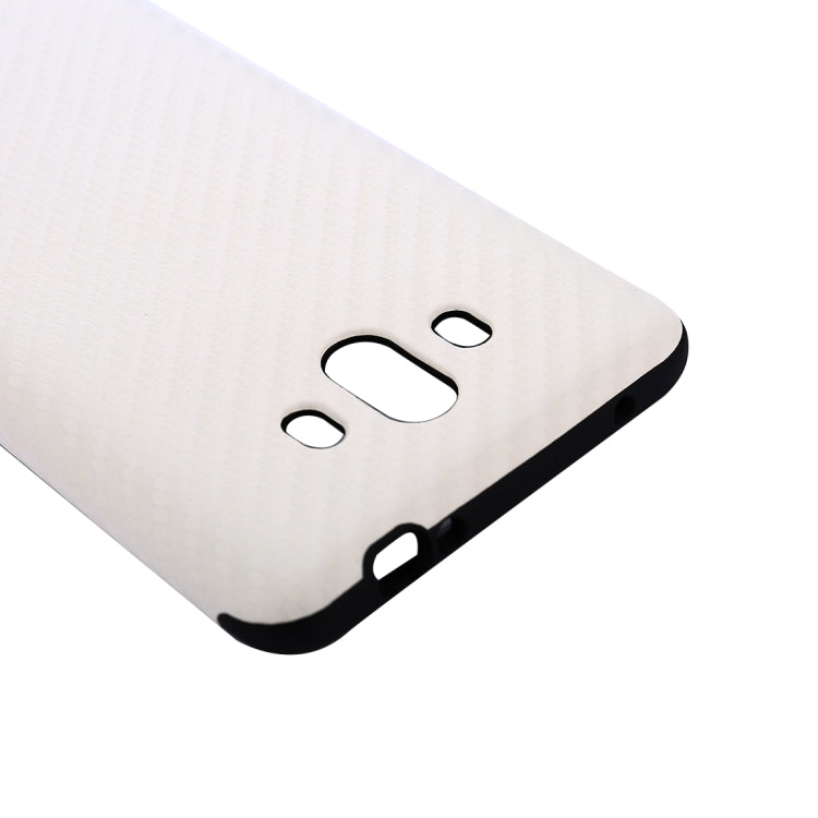 For Huawei Mate 10 Carbon Fiber Texture PU Anti-slip Soft Protective Back Cover Case