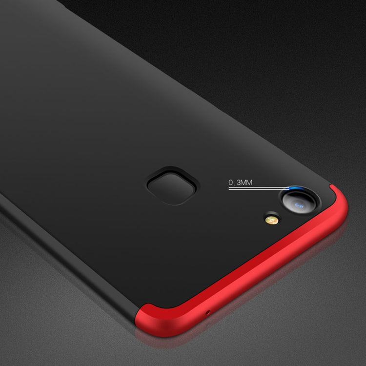 GKK For Vivo  V7 Plus PC Three - paragraph Shield 360 Degrees Full Coverage Protective Back Cover Case