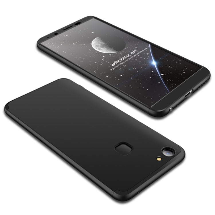 GKK For Vivo  V7 Plus PC Three - paragraph Shield 360 Degrees Full Coverage Protective Back Cover Case