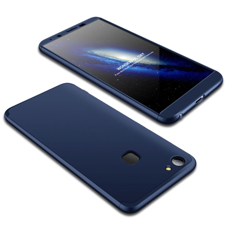 GKK For Vivo  V7 Plus PC Three - paragraph Shield 360 Degrees Full Coverage Protective Back Cover Case