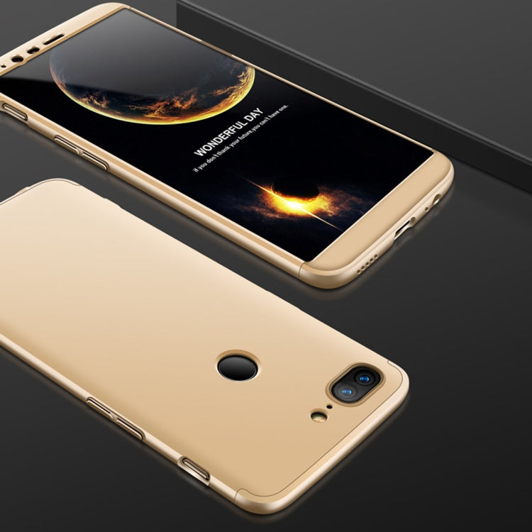 GKK For OnePlus  5T Three-paragraph 360 Degree Full Coverage PC Protective Case Back Cover