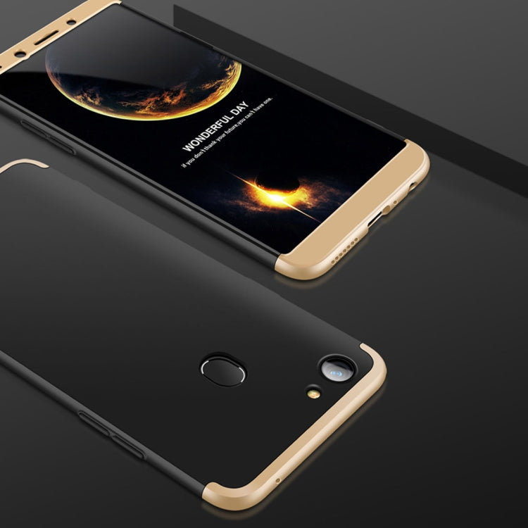 GKK For OPPO  F5 Three-paragraph 360 Degree Full Coverage PC Protective Case Back Cover