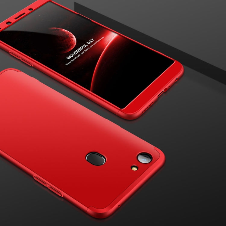 GKK For OPPO  F5 Three-paragraph 360 Degree Full Coverage PC Protective Case Back Cover