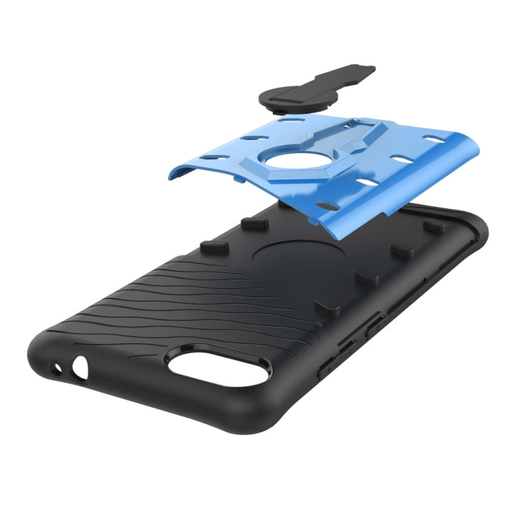 For Ausu Zenfone 4 Max ZC554KL PC + TPU Dropproof Sniper Hybrid Protective Back Cover Case with 360 Degree Rotation Holder