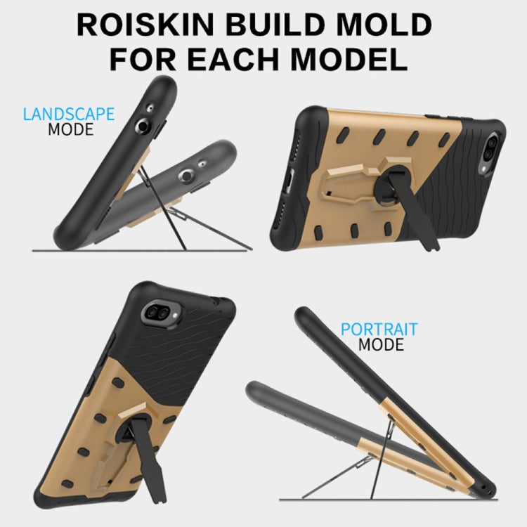 For Ausu Zenfone 4 Max ZC554KL PC + TPU Dropproof Sniper Hybrid Protective Back Cover Case with 360 Degree Rotation Holder