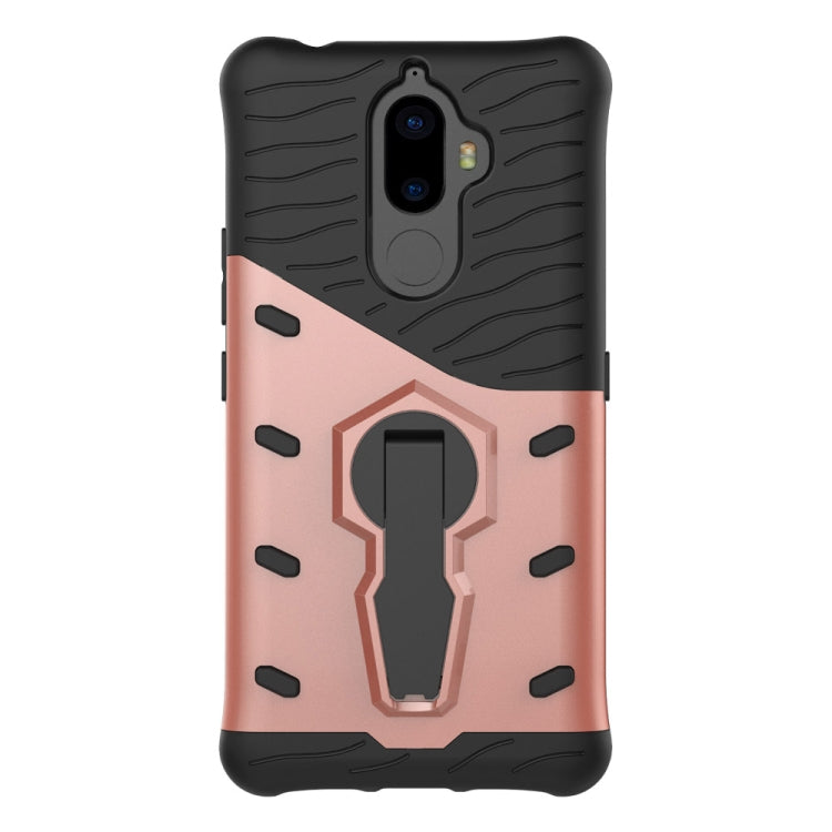 For Lenovo K8 Note PC + TPU Dropproof Sniper Hybrid Protective Back Cover Case with 360 Degree Rotation Holder