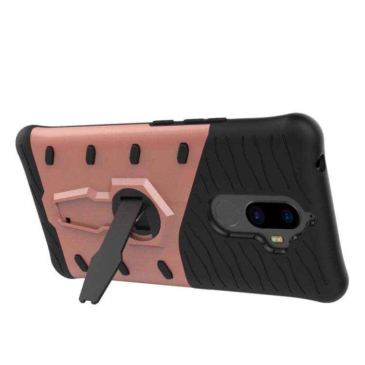 For Lenovo K8 Note PC + TPU Dropproof Sniper Hybrid Protective Back Cover Case with 360 Degree Rotation Holder